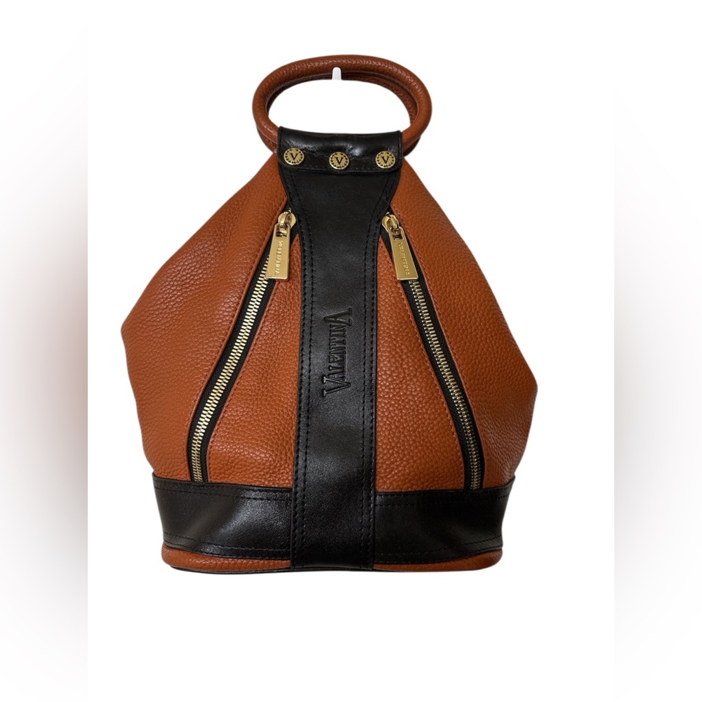 Valentina Italian Leather Convertible Sling Backpack